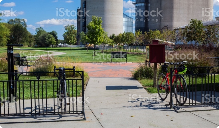 foto de um parque verde